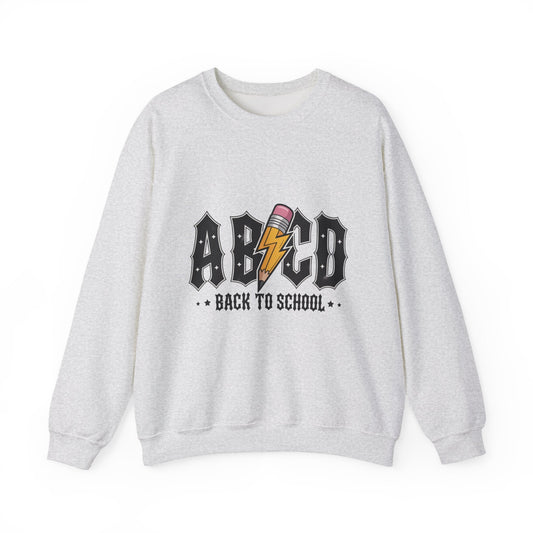 Back to School Crewneck Sweatshirt, Unisex Sweatshirt, Lightweight Sweater, School Apparel, Teacher Gift, Trendy Fashion