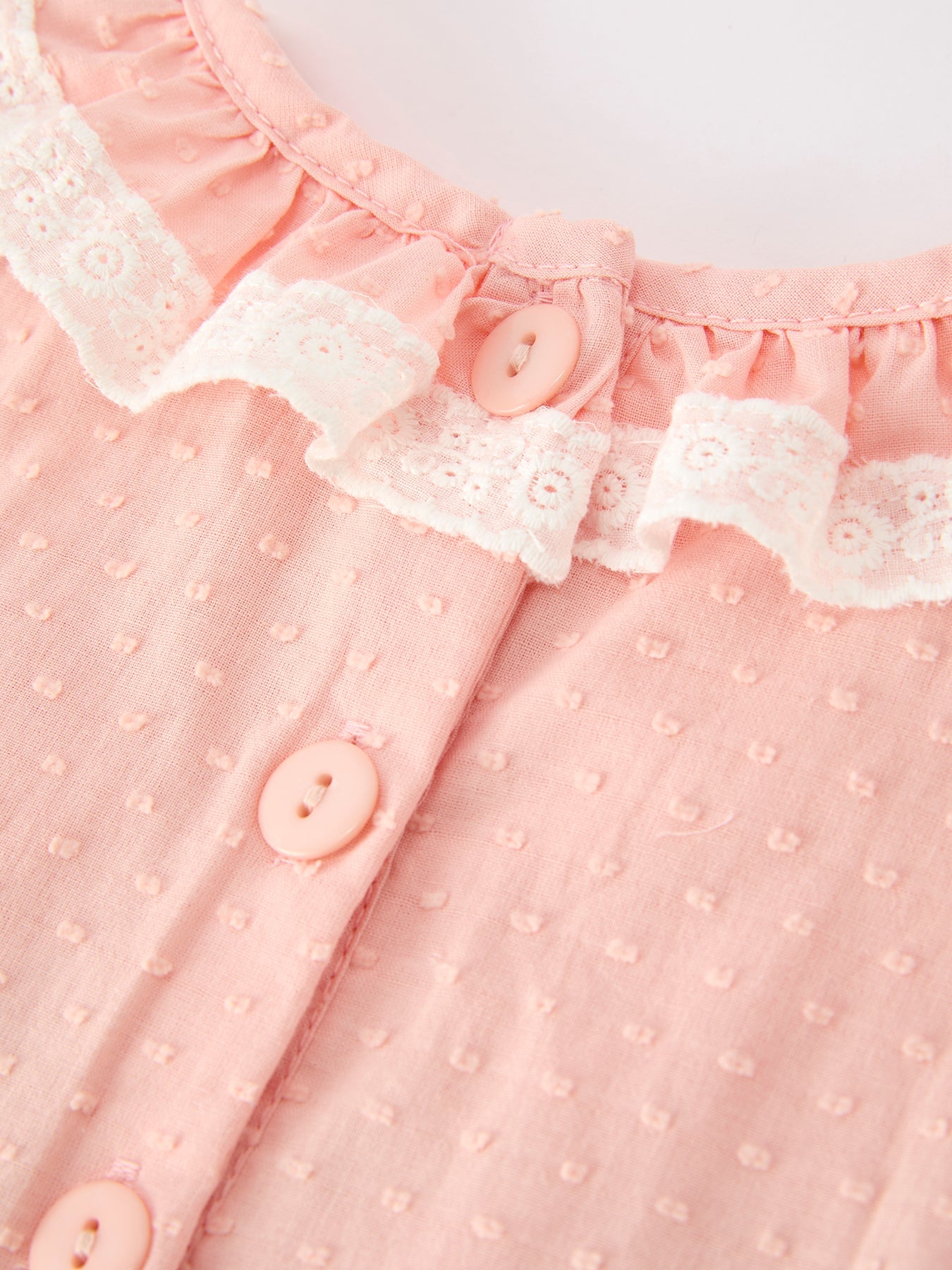 Western Horse Embroidery Girls Dress Lace Petals Collar Puff Sleeve