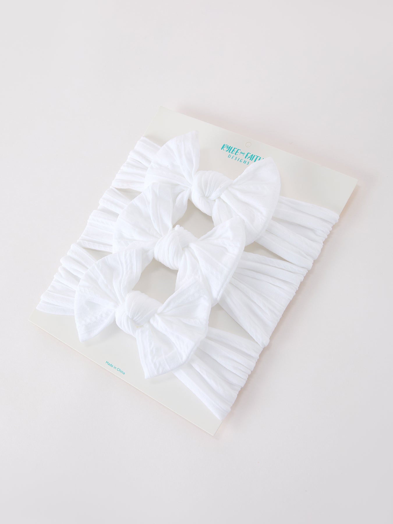 Baby Girl Bow Headband Same Color 3 Piece Set