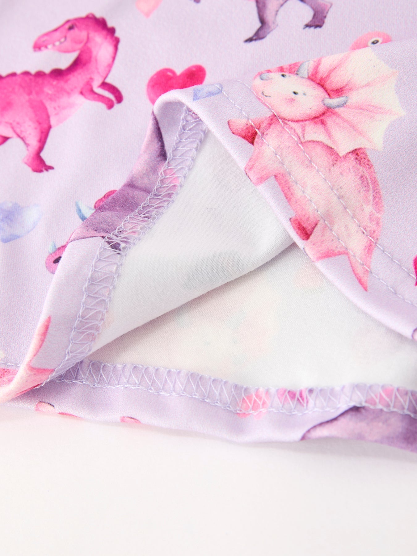 PREORDER Dinosaur Heart Twirl Girls Dress Short Sleeves