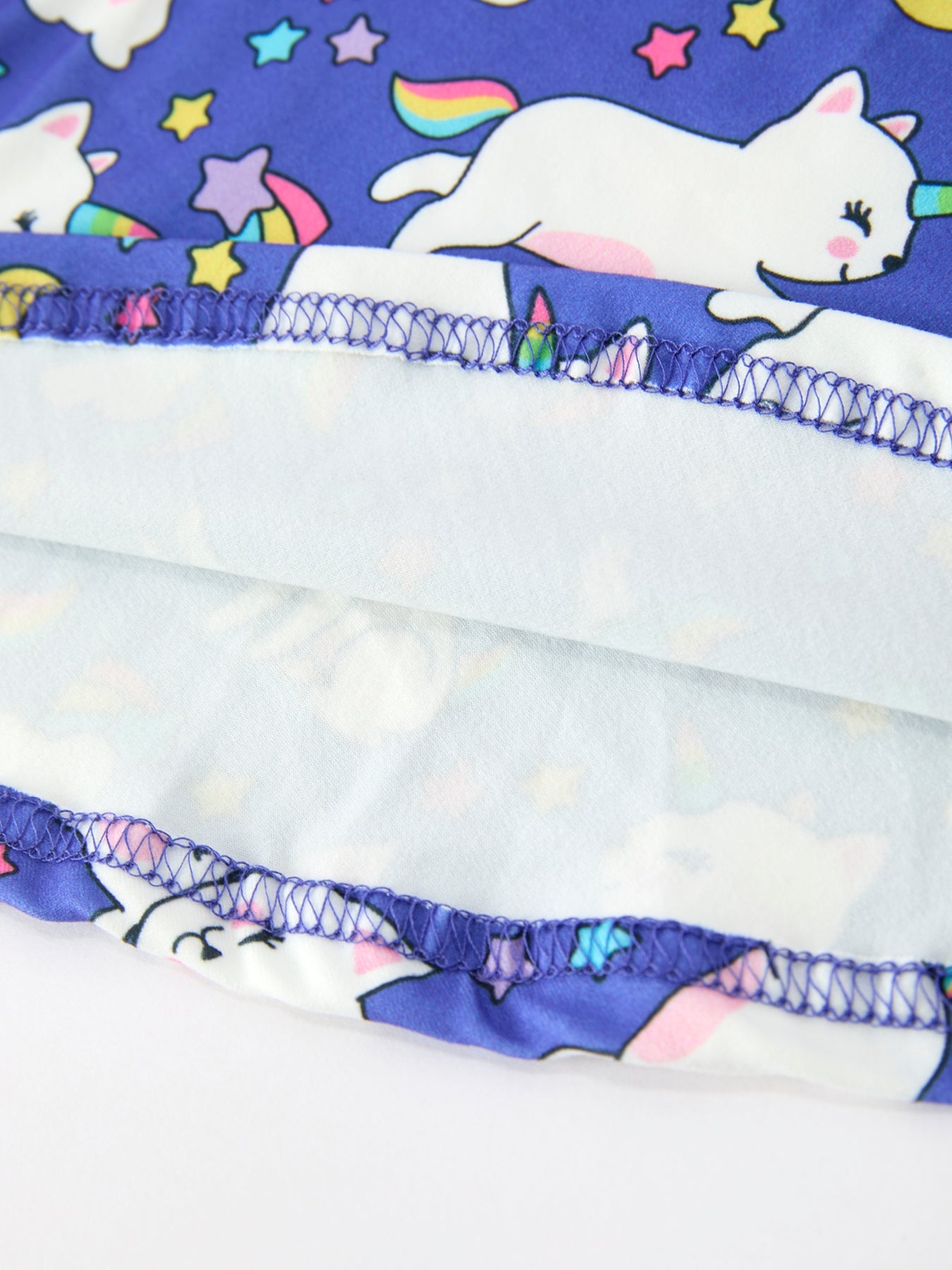 Fall Ghost Cat Print Girls Long Sleeve Twirl Dress