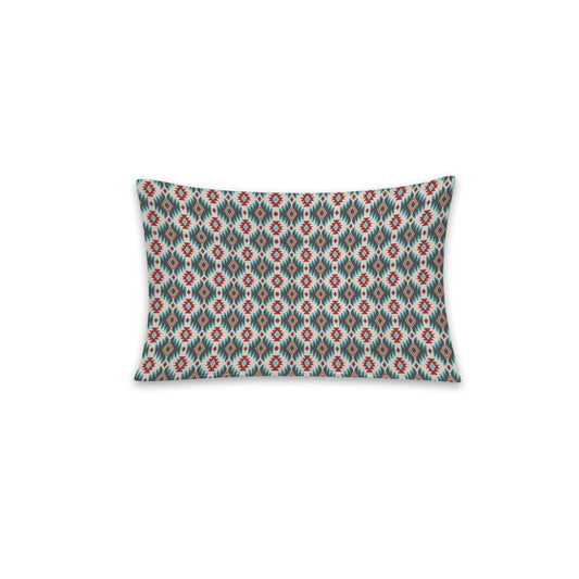 Baha Ranch Teal Aztec Pillowcase Made in America