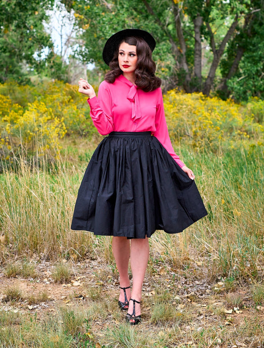 Helen Retro Blouse in Pink