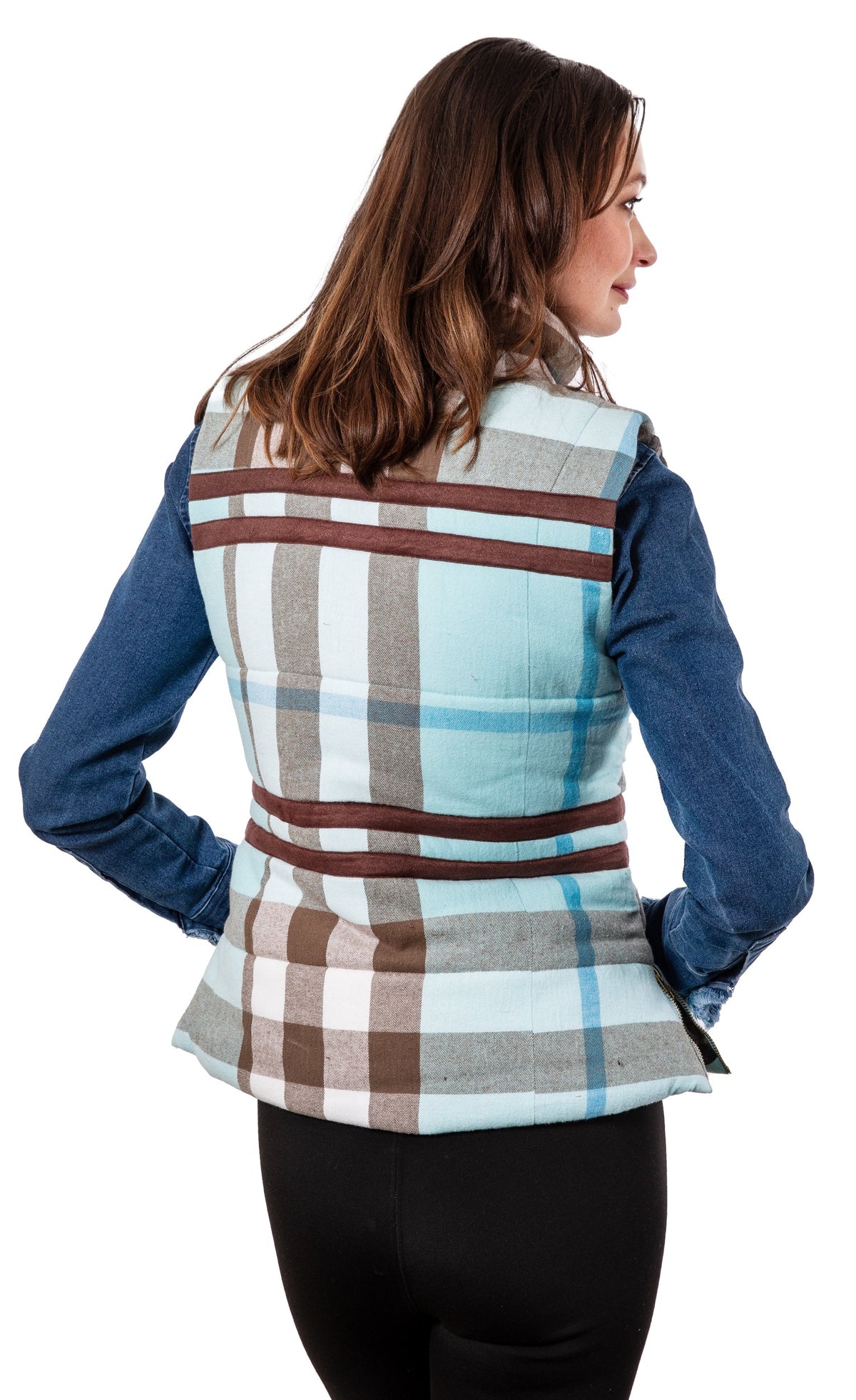 Rosey Vest Plaid Flannel