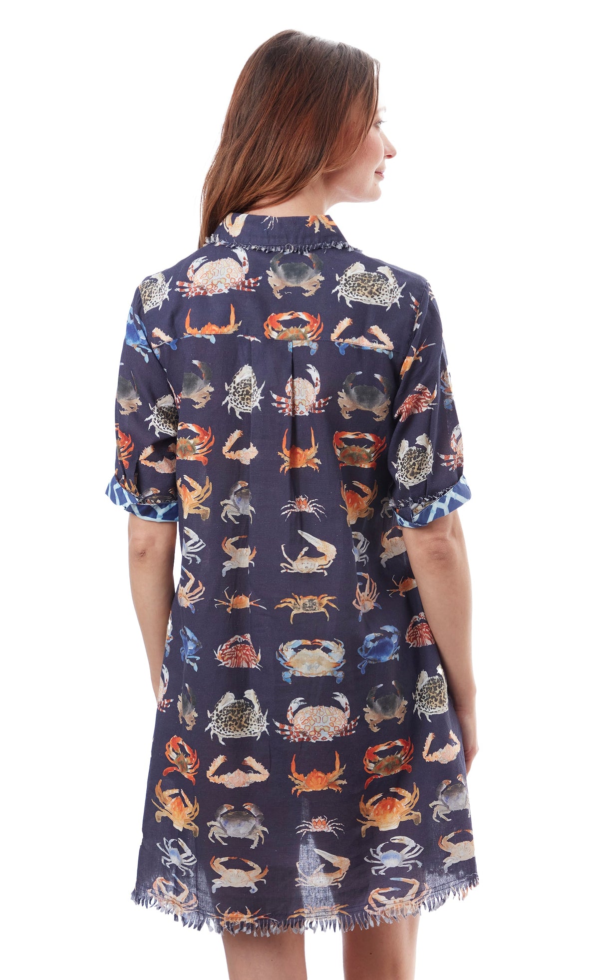 Chatham Dress Crab Print