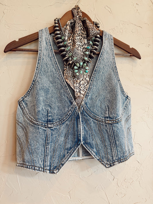 The Devan Denim Top