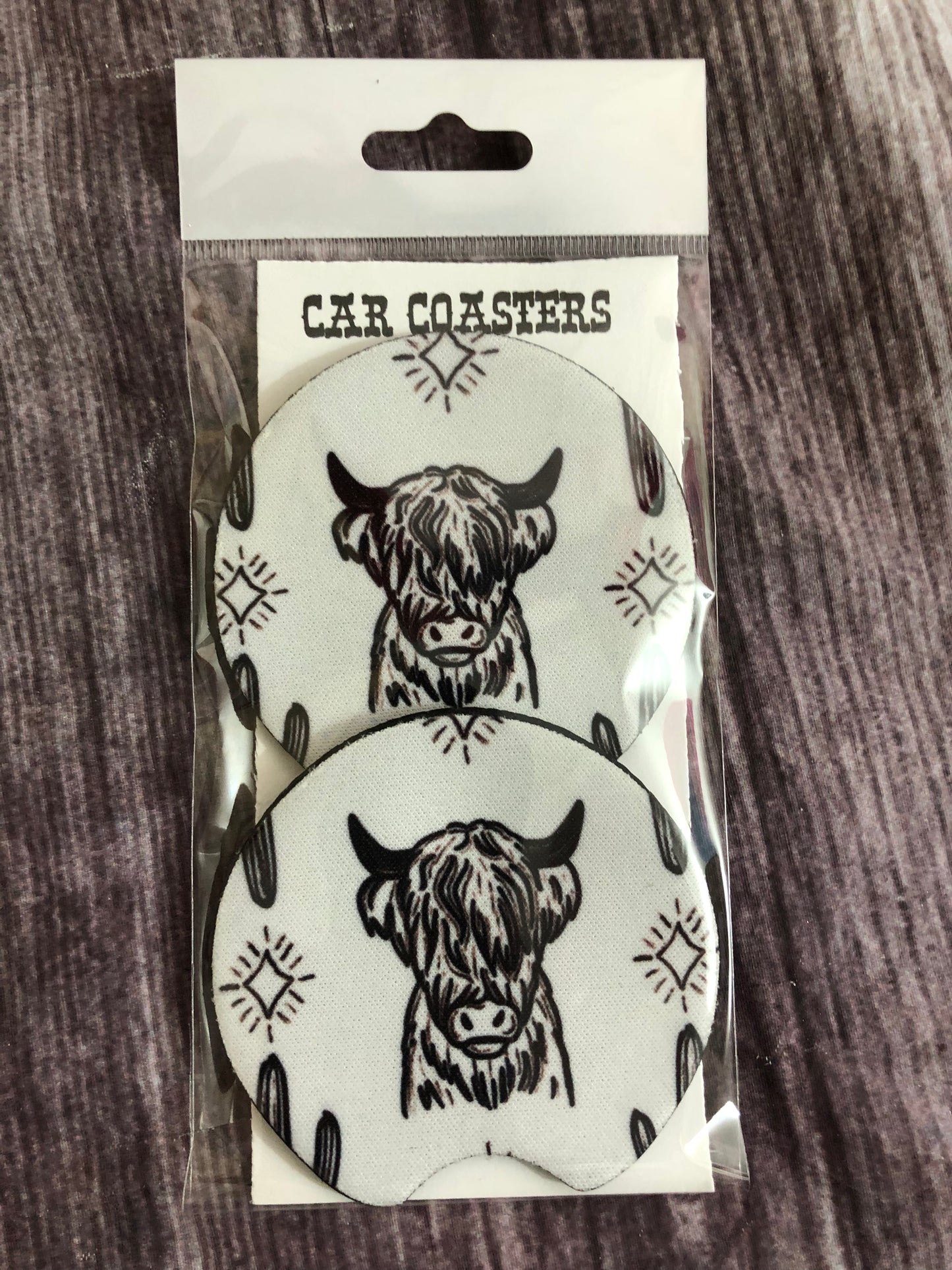 Car coaster set (2 packs of 2)