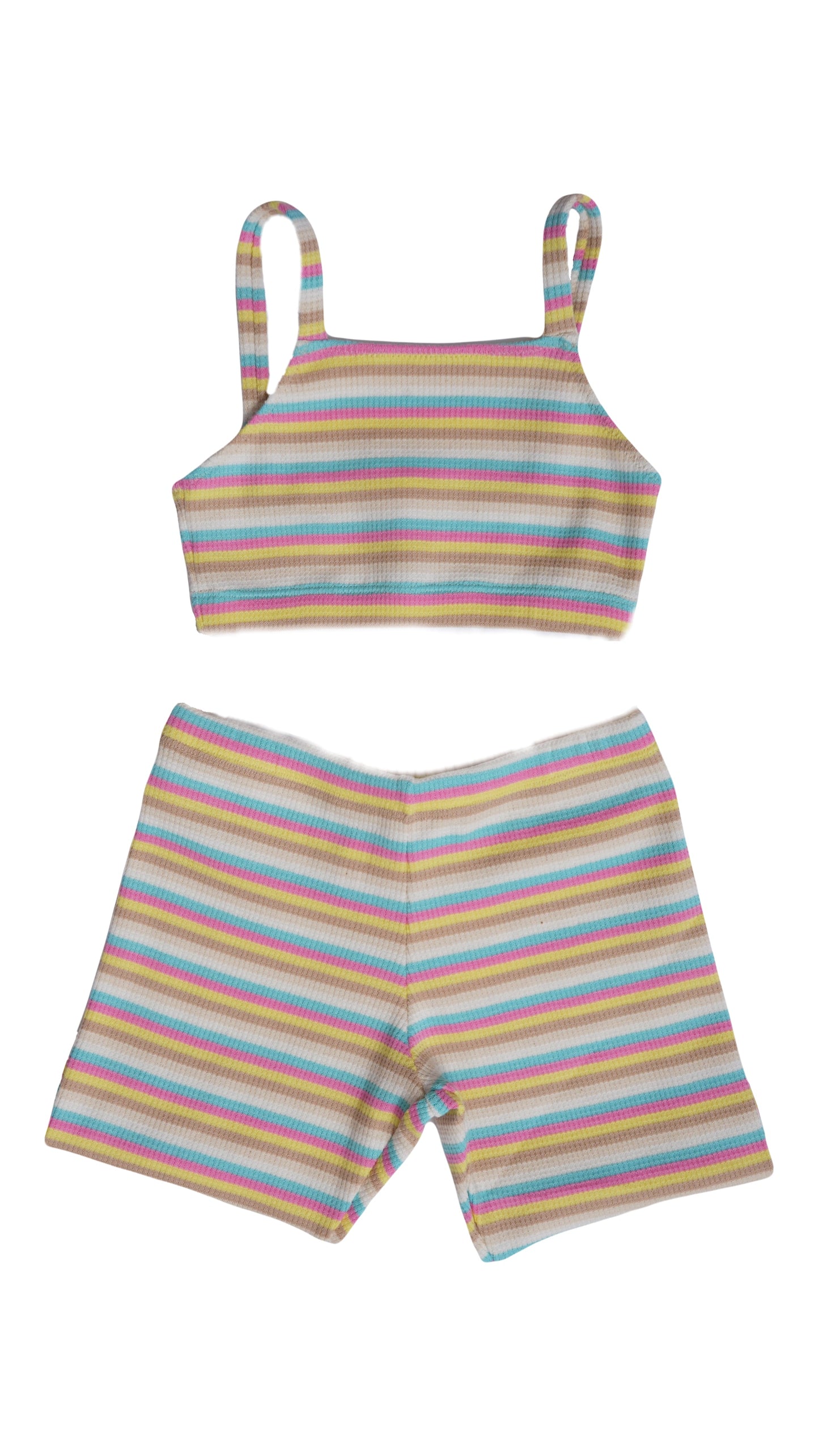 EUGENIA MULTICOLOR COVER UP TOP AND SHORTS