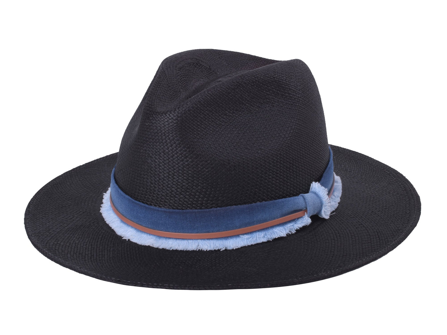 Indigo Panama Hat Straw - Handwoven