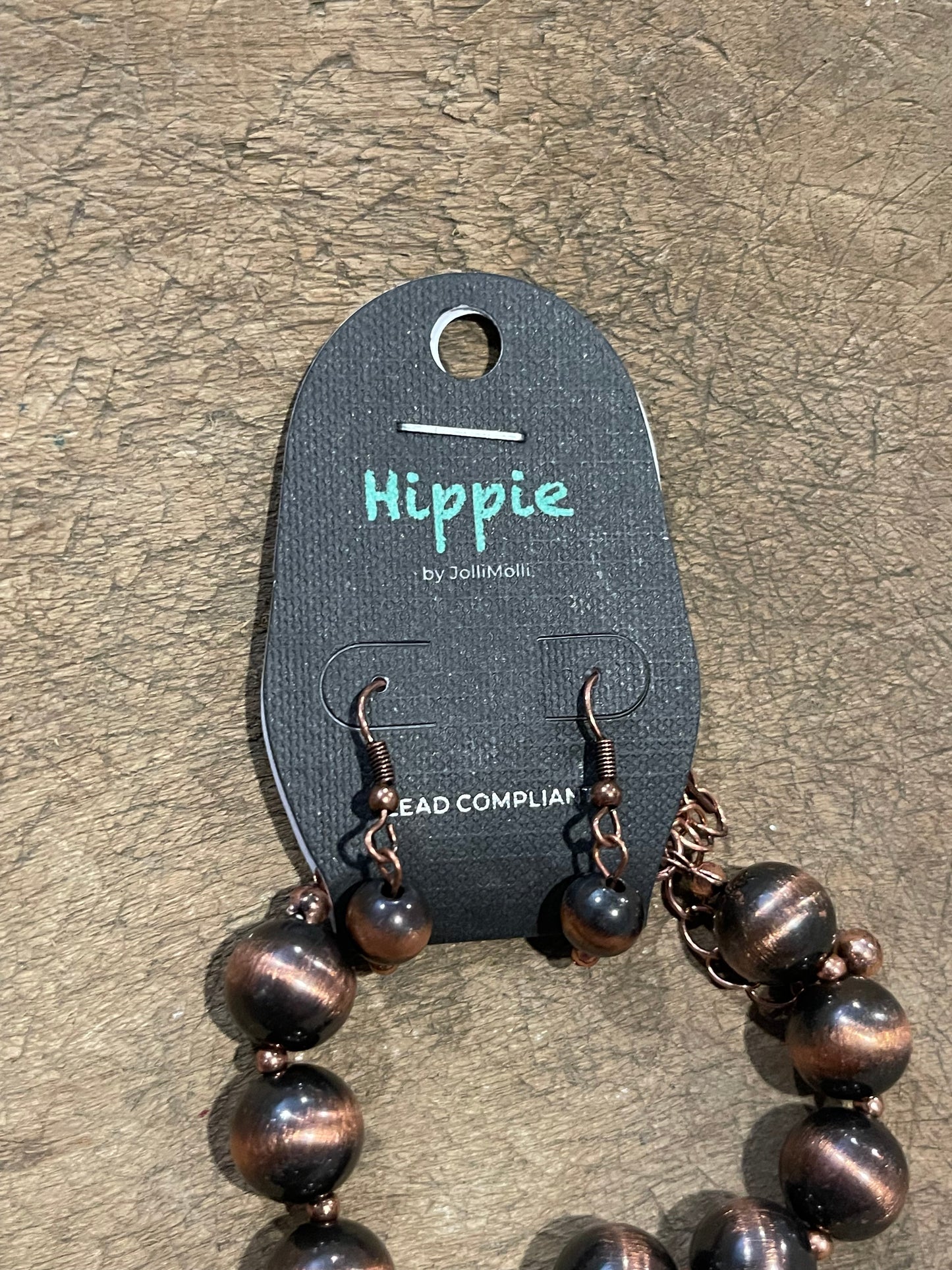 Bronze Necklace Earring Set - SALE