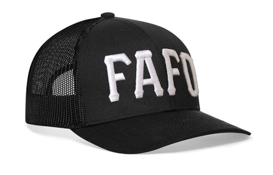 FAFO Trucker Hat | Black Fuck Around, Find Out Snapback