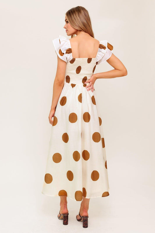 MOJITO MOOD WOVEN MIDI DRESS