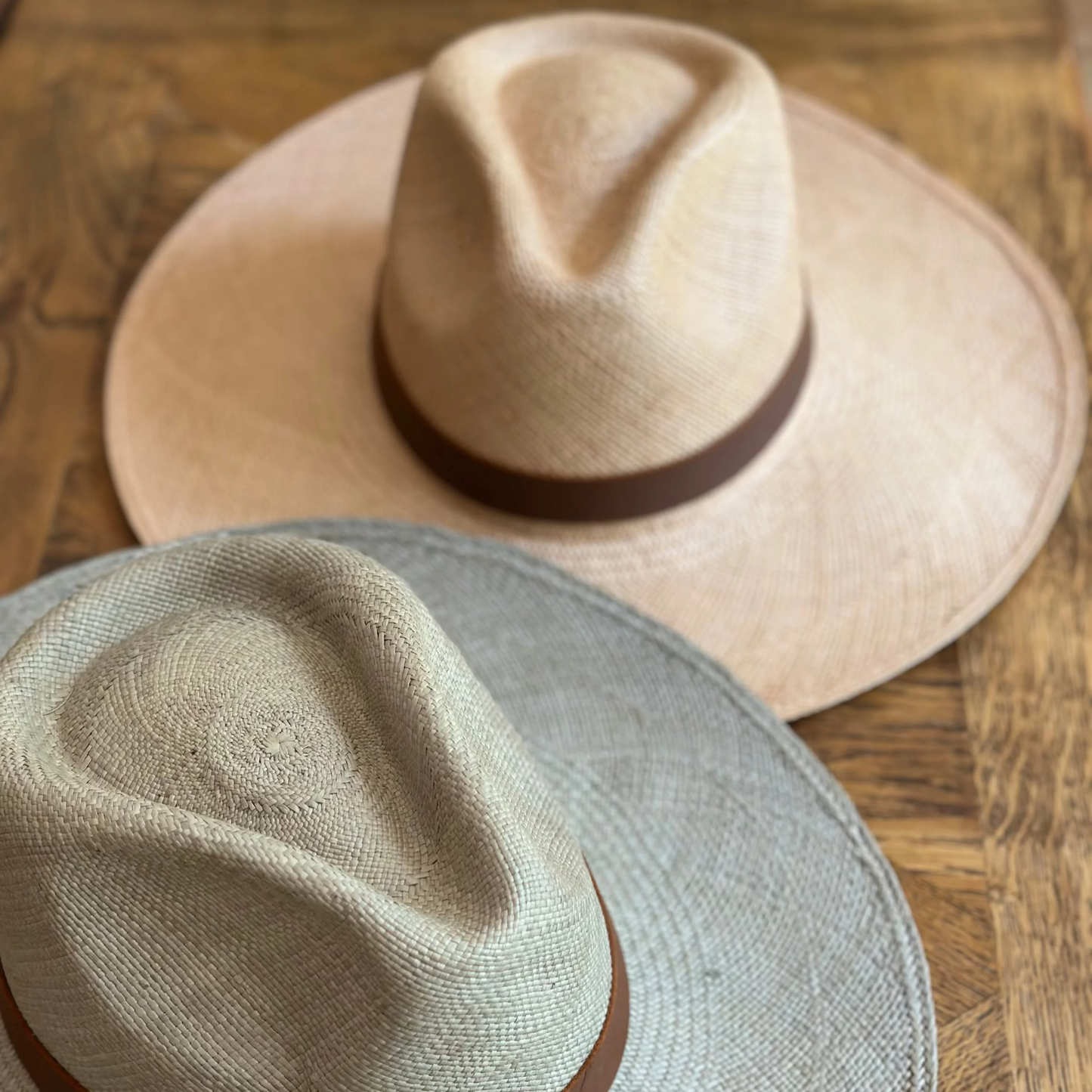 CLASSIC HANDCRAFTED WIDE BRIM STRAW HAT - LUXURY SUMMER HAT