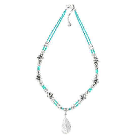 Mesa Feather Pendant Necklace