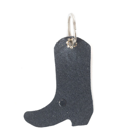 Lil’ Wrangler Leather Key Fob in Cocoa Flame