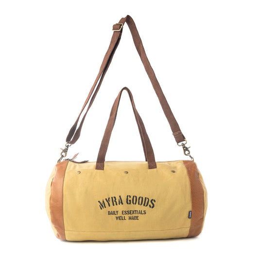Myra Goods Amberstone Duffel Bag in Sahara Gold