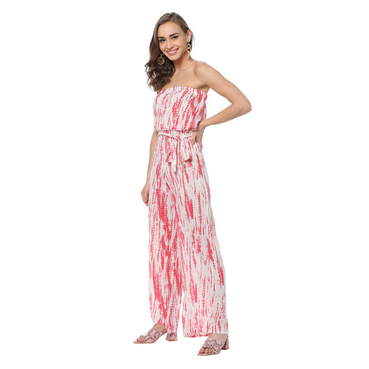 Ochre Strapless Jumpsuit
