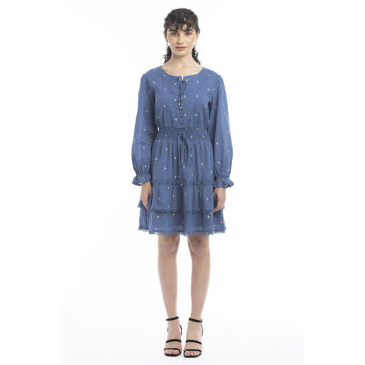 Jasmine Embroidered Accent Dress