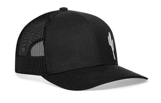Cactus Trucker Hat | Black Cactus Snapback