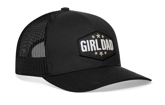 Girl Dad Trucker Hat | Black Snapback