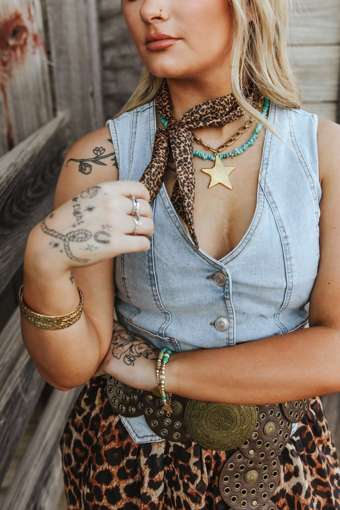 Authentic Turquoise Chips Beaded Necklace