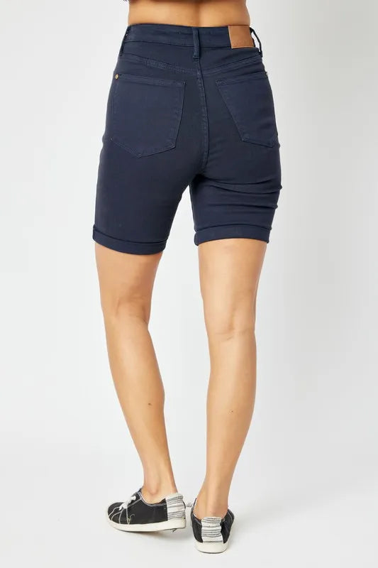 JUDY BLUE HIGH WAIST TUMMY CONTROL BERMUDA SHORTS