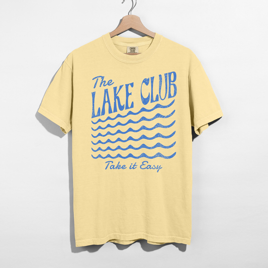 The Lake Club Take It Easy Lake Life T-Shirt | Summer Boating Graphic Tee