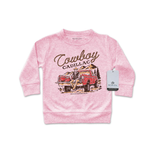 Cowboy Cadillac - Western Infant Long Sleeve Pullover Shirt