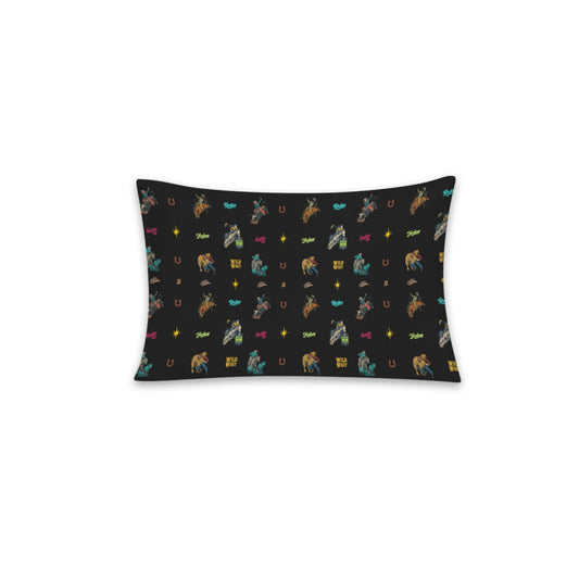 Baha Ranch the Last Roundup Collage Pillow Cover Made in America