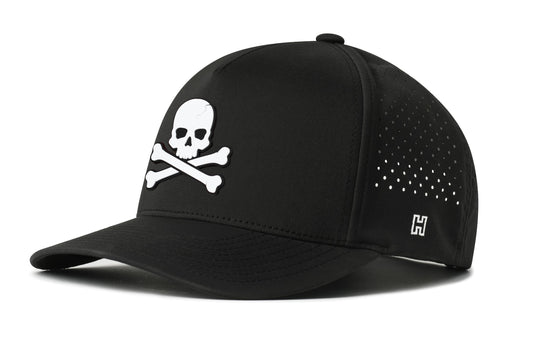 Skull and Crossbones Performance 5-Panel Hat | Jolly Roger Flexfit® Snapback