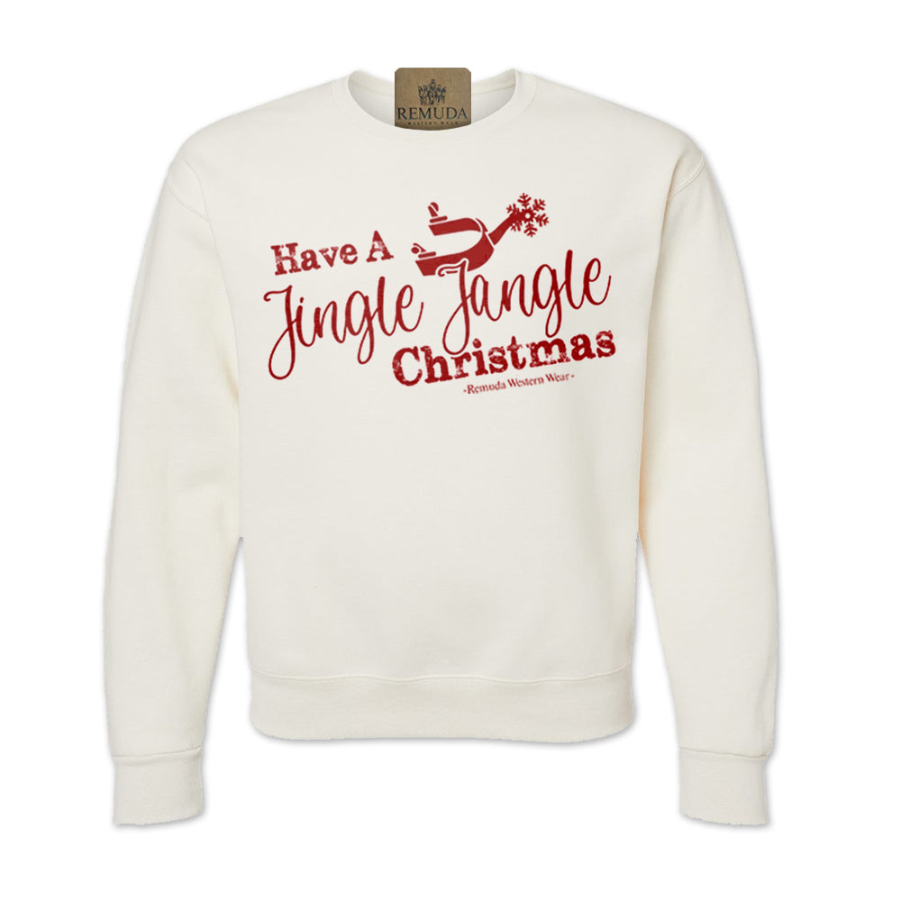 Have A Jingle Jangle Christmas - Western Adult Unisex Western Spur Sweatshirt