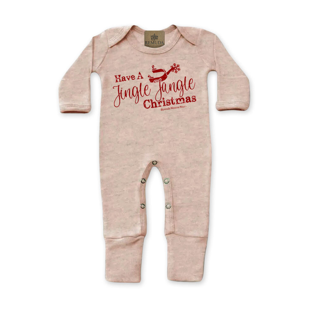 Have A Jingle Jangle Christmas - Infant Western Spur Santa Sleepwear