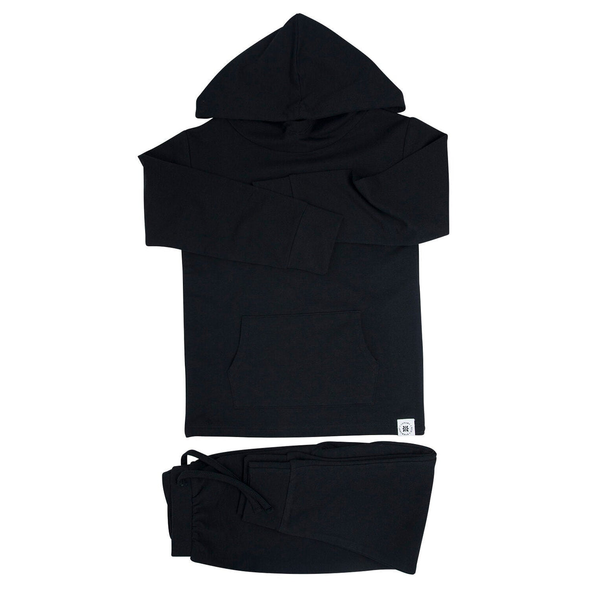 Blazing Black Comfort Hooded Jogger Set