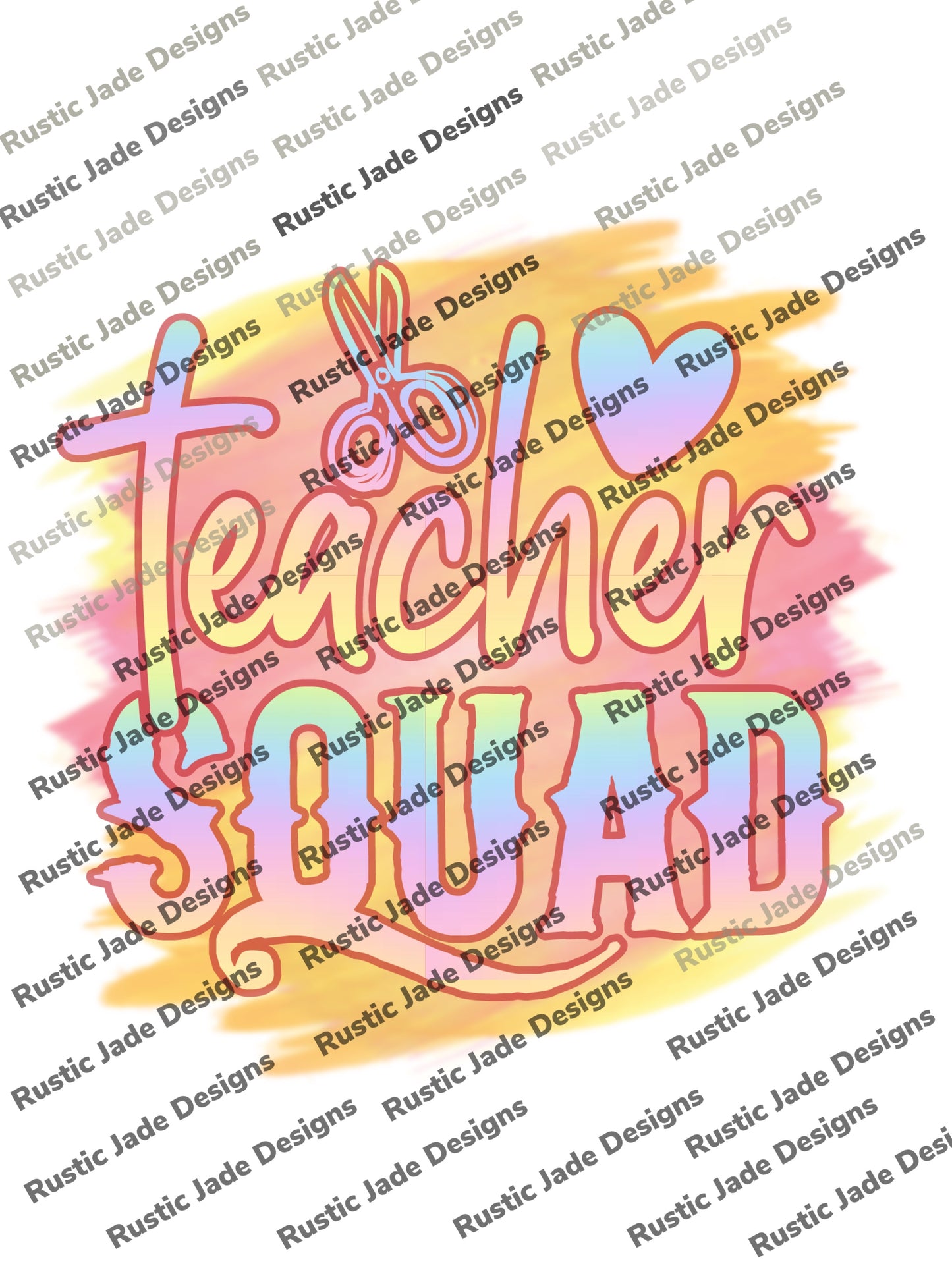 Teacher squad sublimation transfer paper