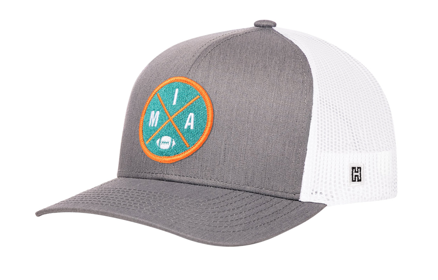 Miami Trucker Hat | Black MIA X Football Snapback