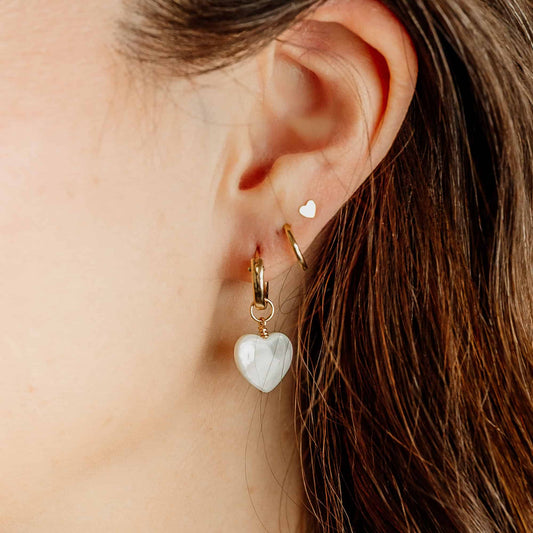 Mini Heart Stud Earrings