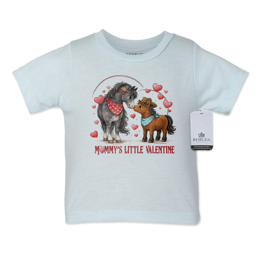 Mommy's Little Valentine Cowboy - Infant Kids Boys Western Tee T-Shirt