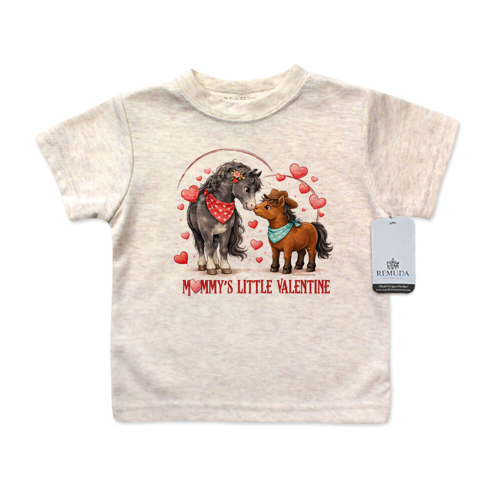 Mommy's Little Valentine Cowboy - Infant Kids Boys Western Tee T-Shirt