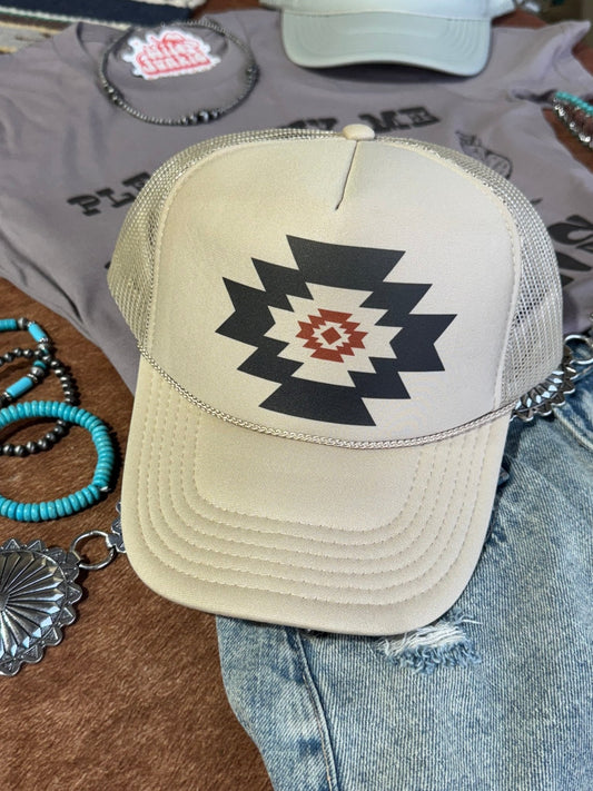 Simple Aztec Trucker Hat