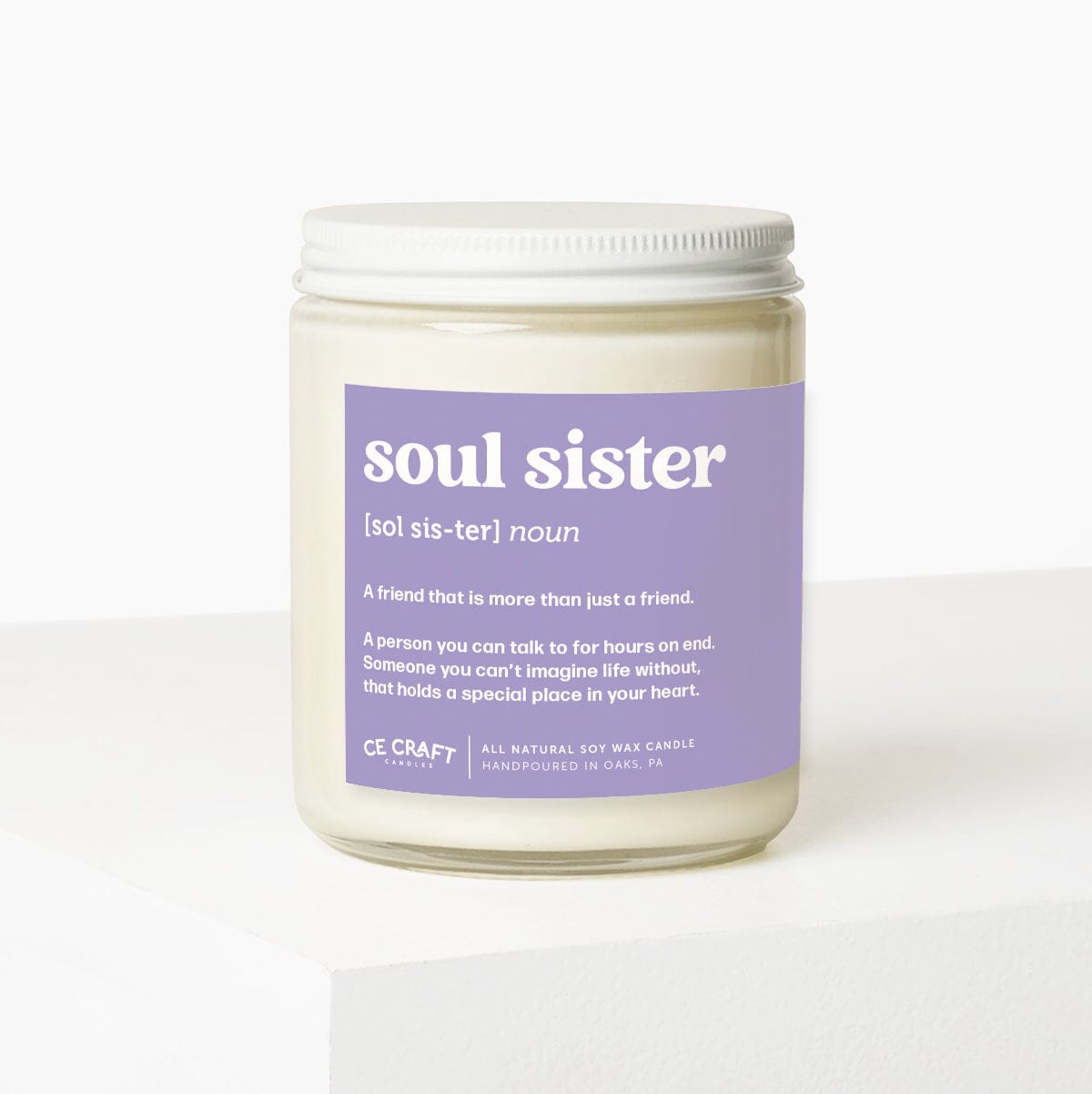 Soul Sister Definition Candle