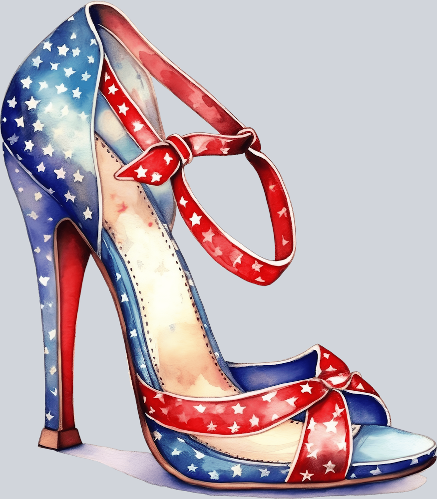 High Heels Patriotic 5 - STK02741 (DTF Transfers)
