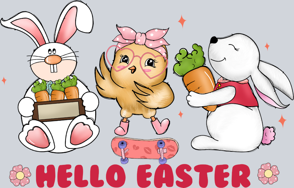 Hello Easter 2 - STK07001 (DTF Transfers)