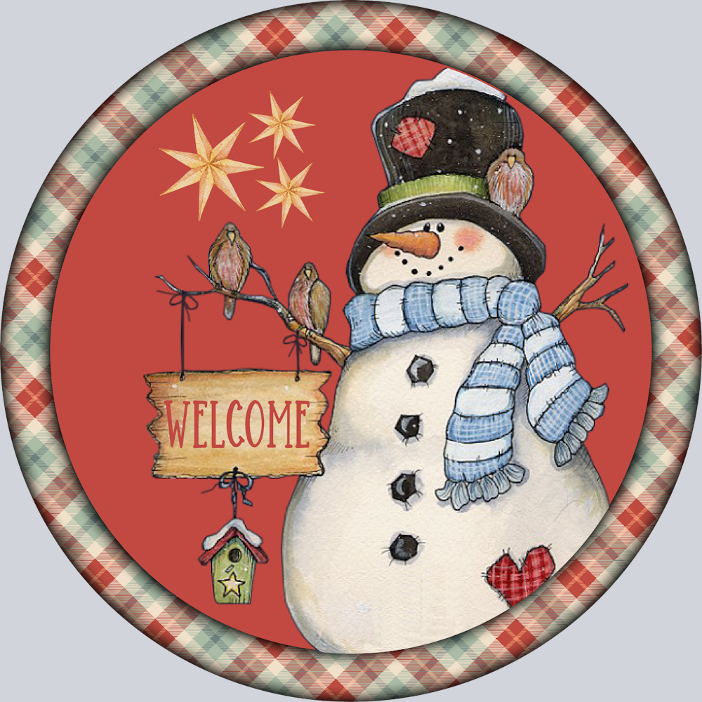 Snowman Welcome - STK05570 (DTF Transfers)