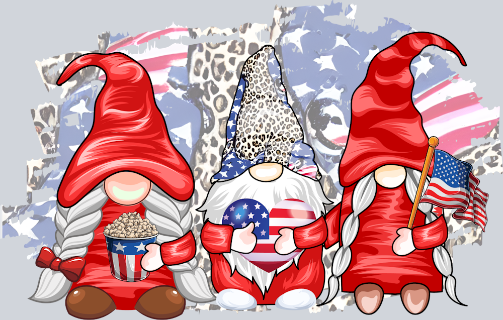 USA Gnome - STK06253 (DTF Transfers)