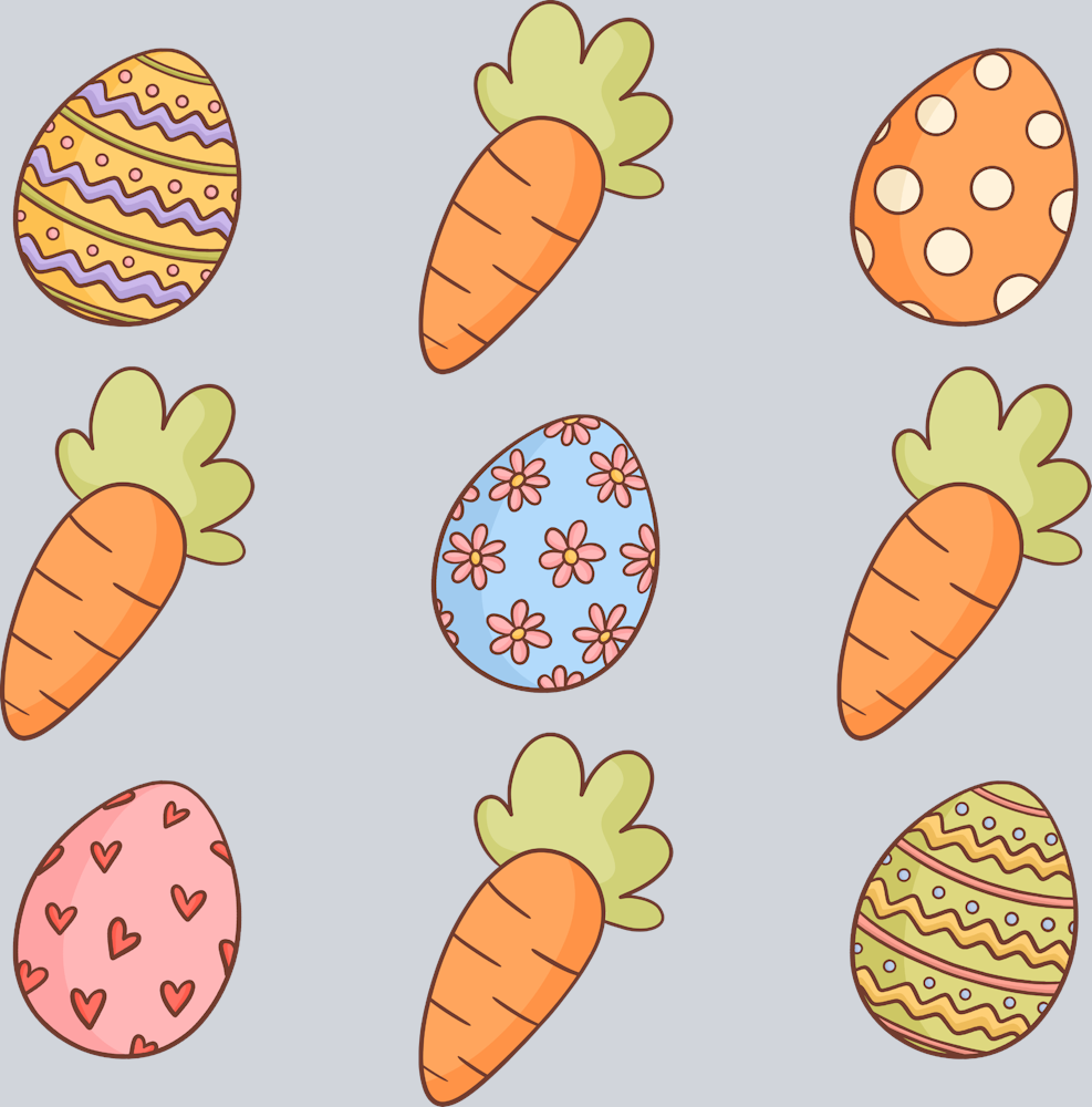 Carrots and Eggs - STK06960 (DTF Transfers)