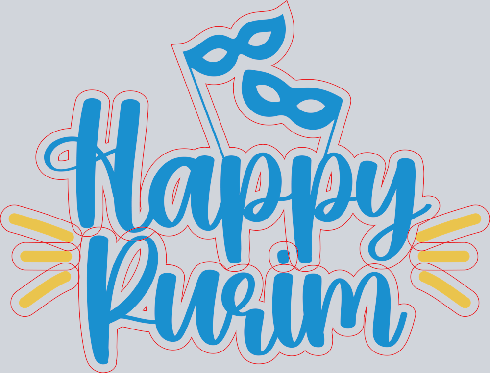 Happy Purim (DTF Transfers)