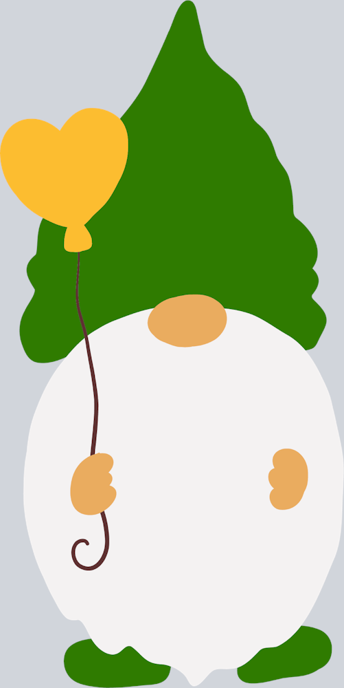 Gnome With Balloon - STK02345 (DTF Transfers)