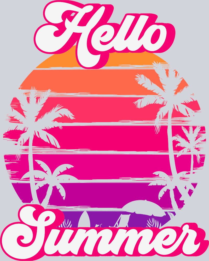 Hello Summer - STK02713 (DTF Transfers)