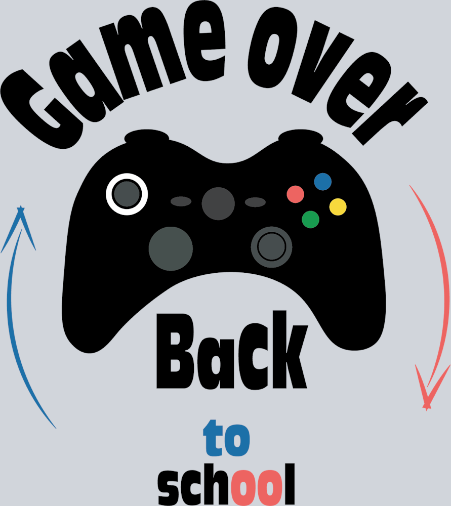 Game Over Back To School 3 - STK02189 (DTF Transfers)