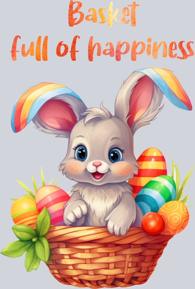 Easter Basket Full Of Happiness 2 - STK01752 (DTF Transfers)